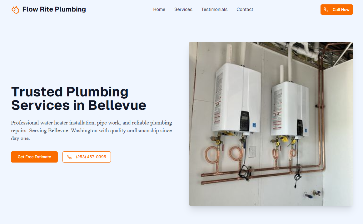 Flow Rite Plumbing Website
